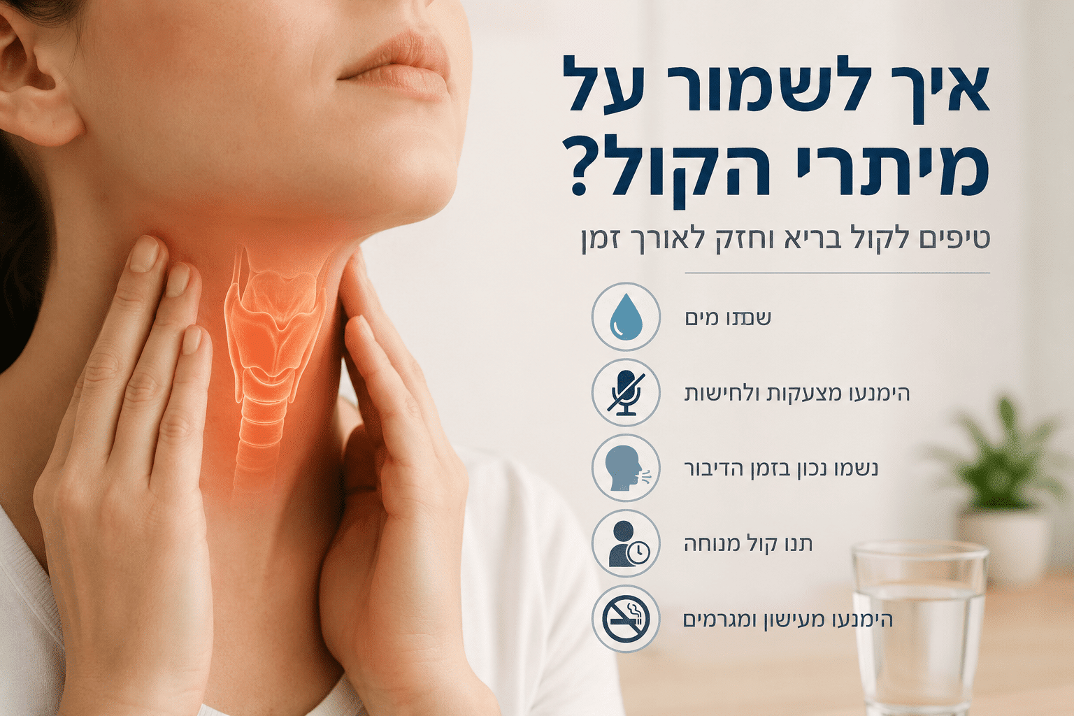 איך לשמור על מיתרי הקול